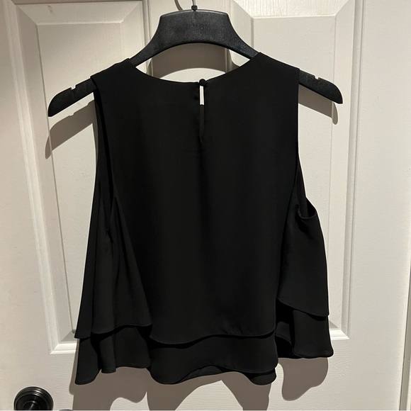 Zara Black Flowy Lined Tank Top - Picture 3 of 3